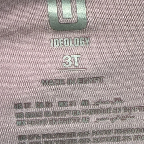 Ideology Girls Sleeveless Power Theme 2-piece Skort Set - Pink White - size 3T - Picture 7 of 11